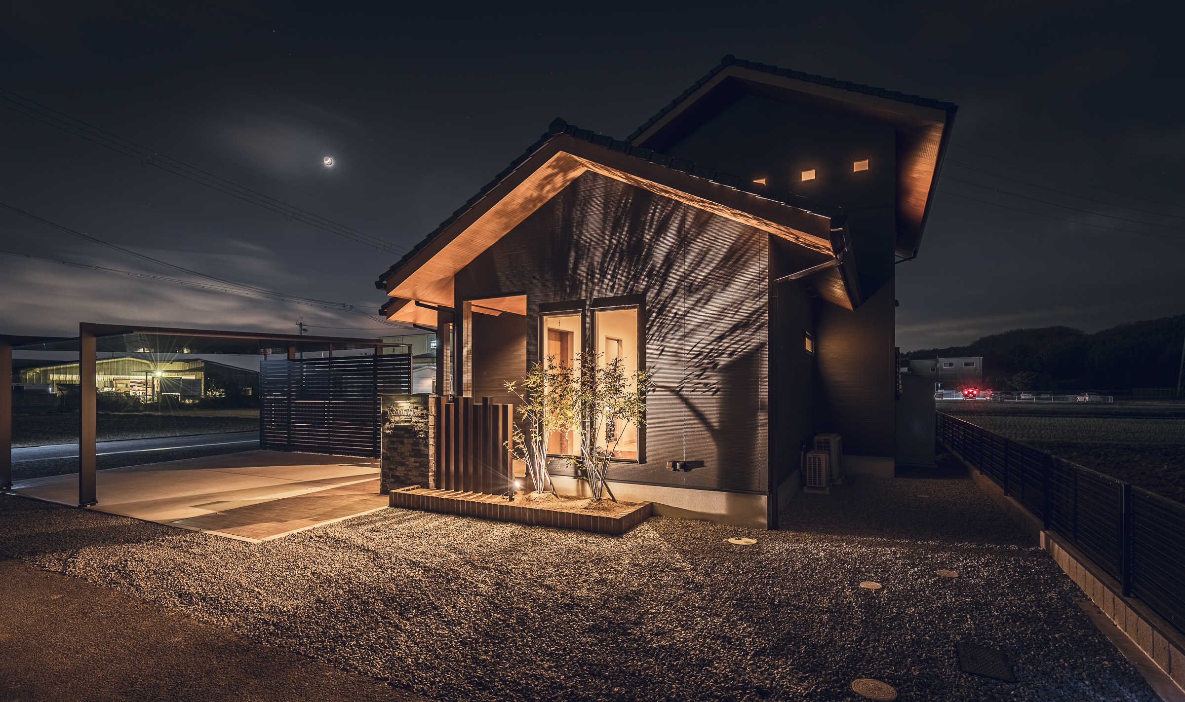 外構までこだわり抜いた和モダンな住まい