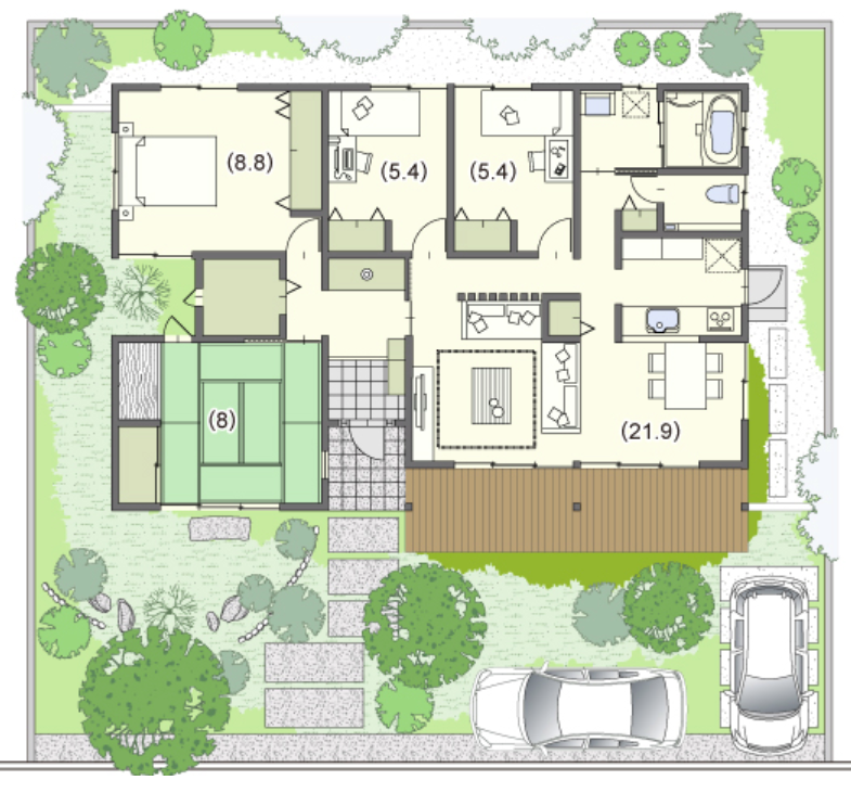 平屋のメリットとは 間取りを考える際のポイントを知ろう 注文住宅の無料相談窓口auka アウカ