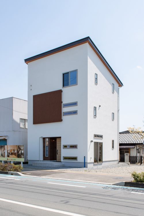 あったか子育て応援住宅の注文住宅の外観