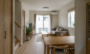 広さや動線を確認する住宅のリビングダイニングのイメージ
